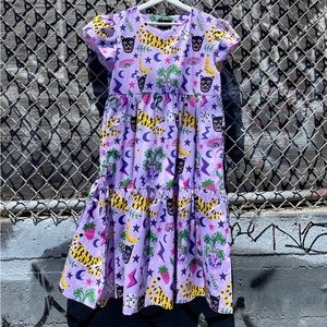 Nooworks Frida dress in Hastings print.